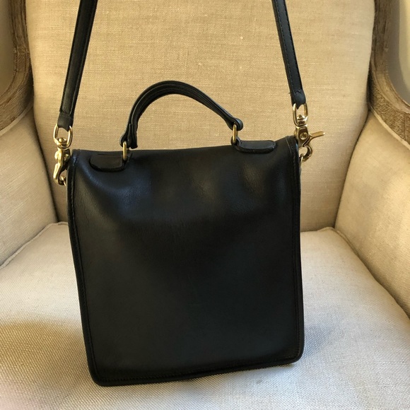 Coach Vintage Crossbody Black Turnlock Tophandle Station USA - Picture 4 of 10